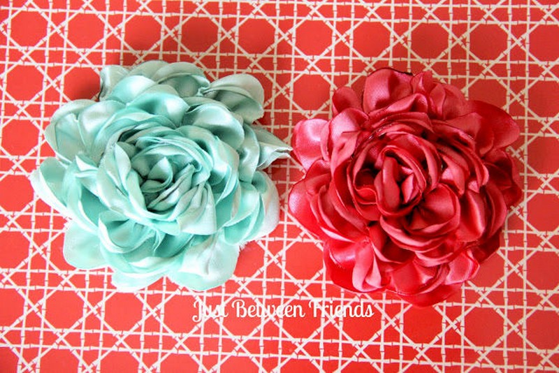 DIY Fabric Flower Twin