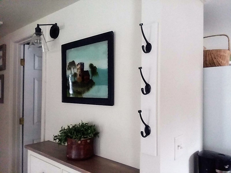 DIY Wall Mounted Vertical Coat Rack with Hooks