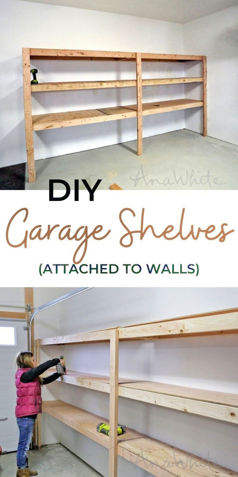 Best DIY Garage Shelves