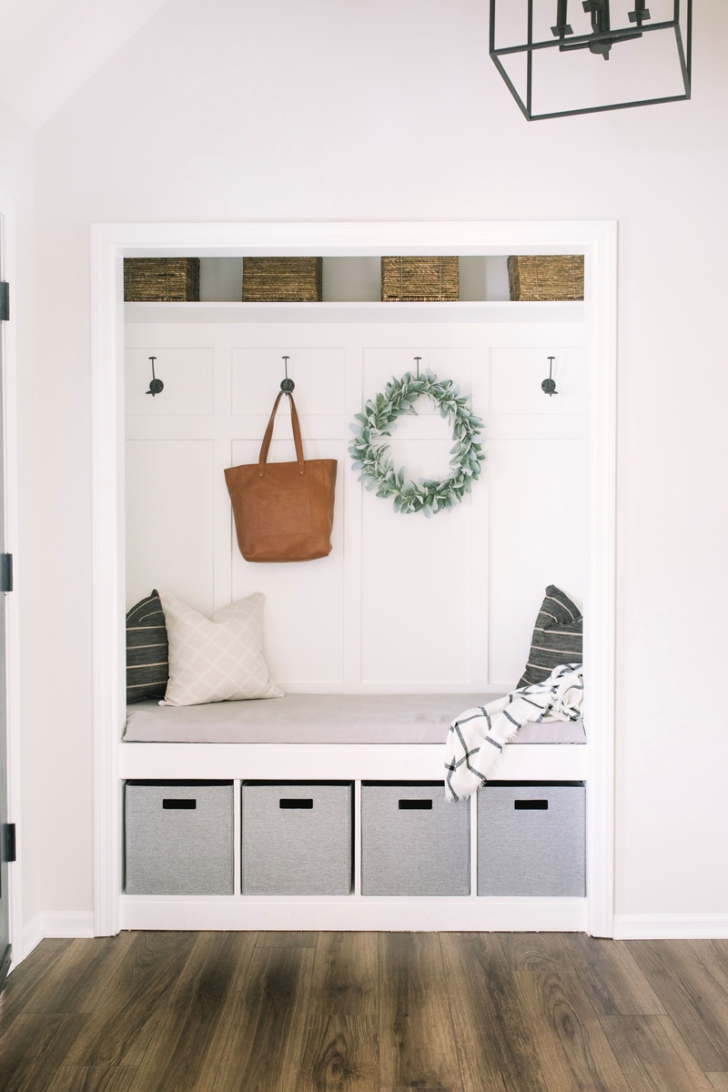 Closet Mudroom DIY