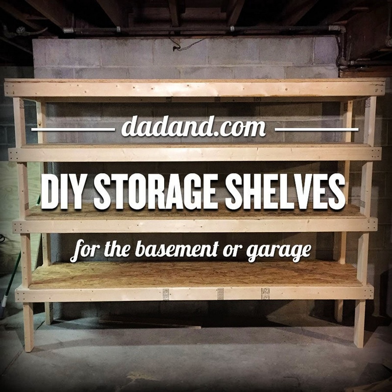 DIY 2×4 Shelving for Garage or Basement