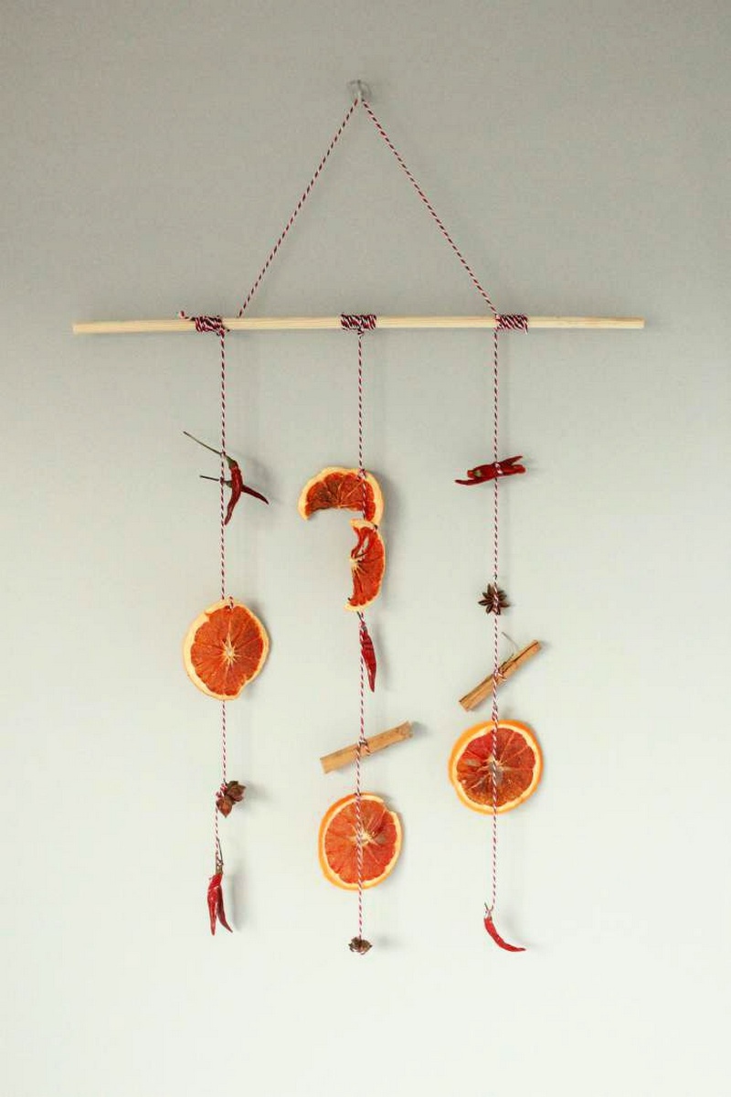 DIY Dried Fruit Hanging