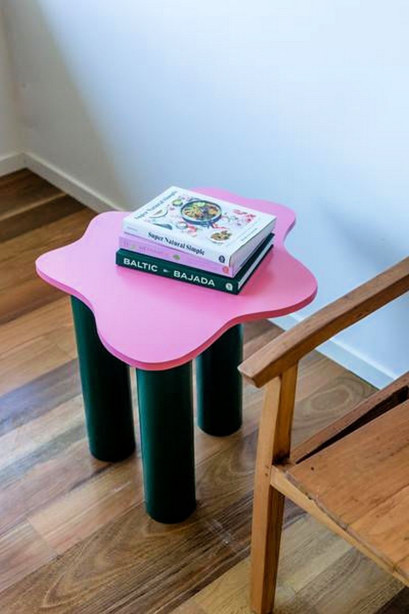 DIY Wavy Chubby Side Table