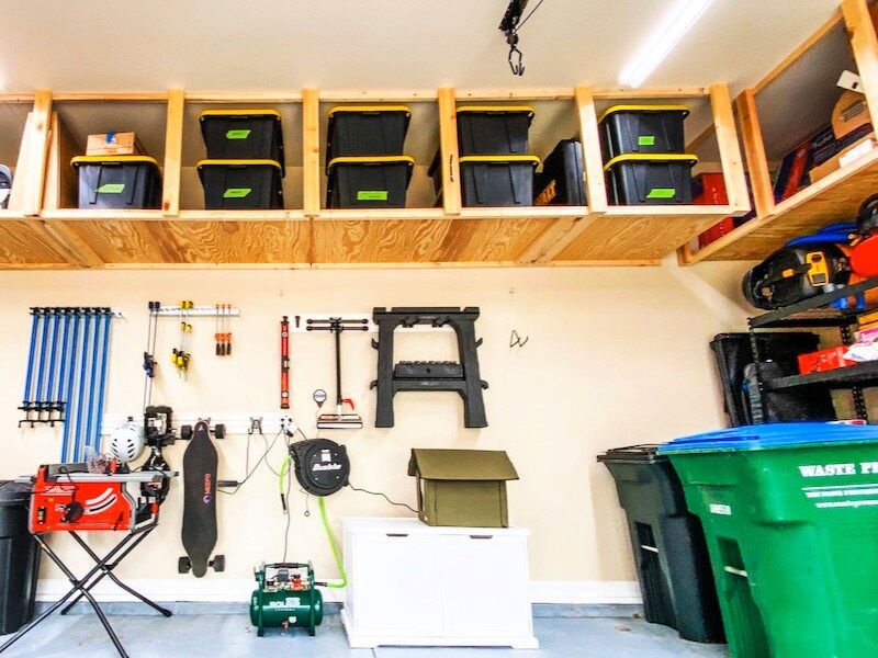 How To Build DIY Garage Storage Shelves