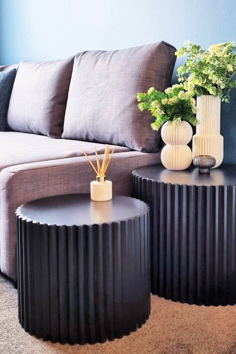 How To Make Stunning Fluted Side Tables With Kmart Items