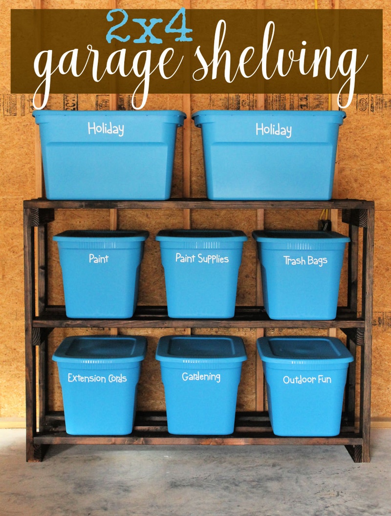 How to Build DIY Garage Storage Shelves for Under 60