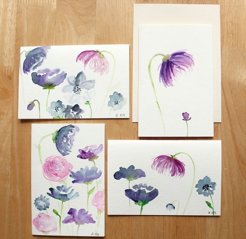 How to Create Watercolor Flowers Tutorial