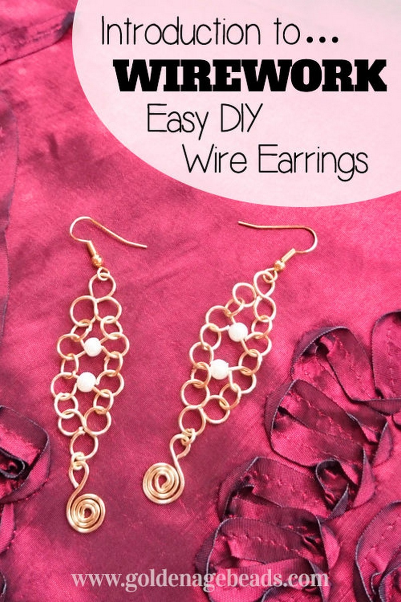 Introduction to Wirework – Easy DIY Wire Earrings
