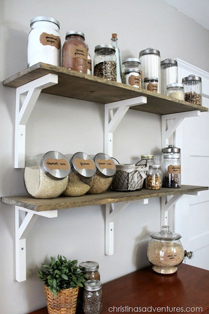 Open Shelving Pantry