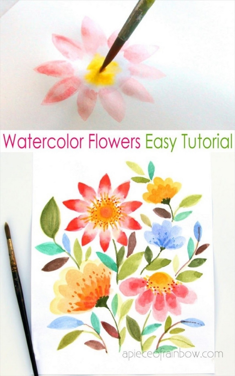 Paint Beautiful Watercolor Flowers In 15 Minutes 1