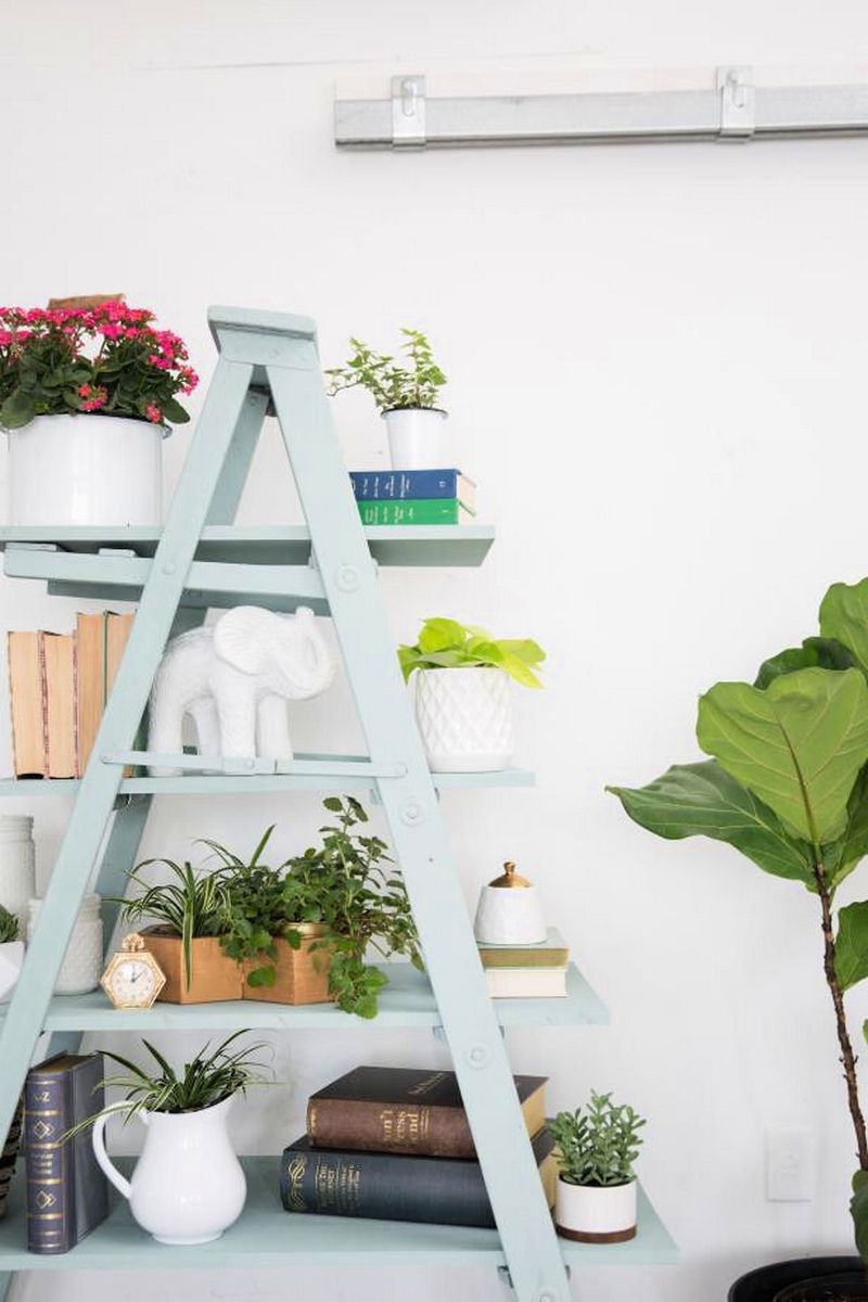Step by Step Shelving DIY Ladder Shelf