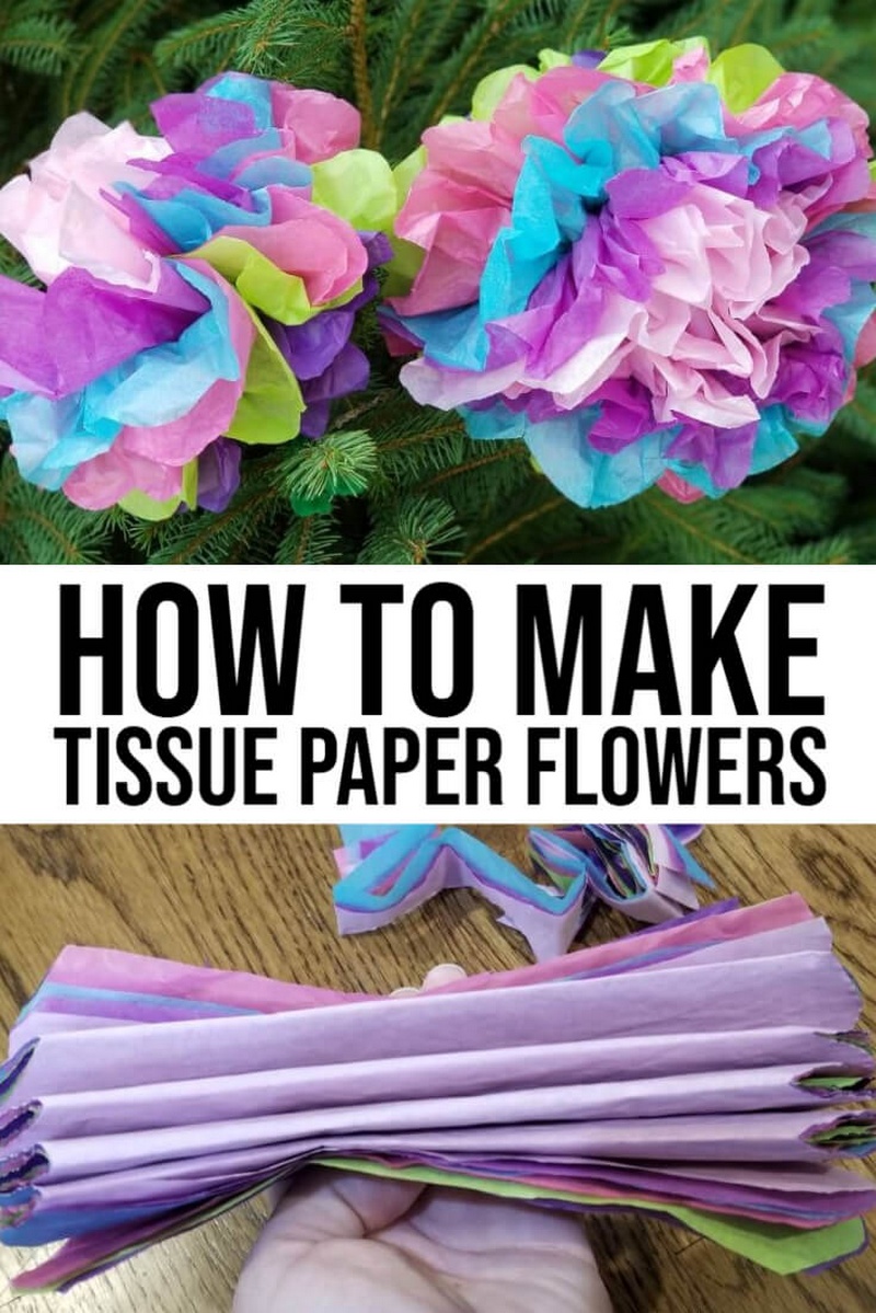Beautiful Tissue Paper Flower