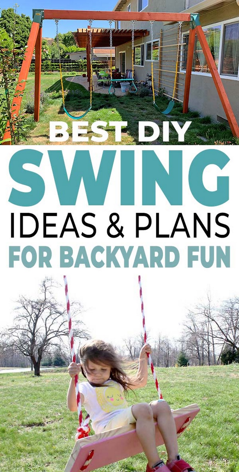 Best DIY Swing Set Plans For Backyard Fun