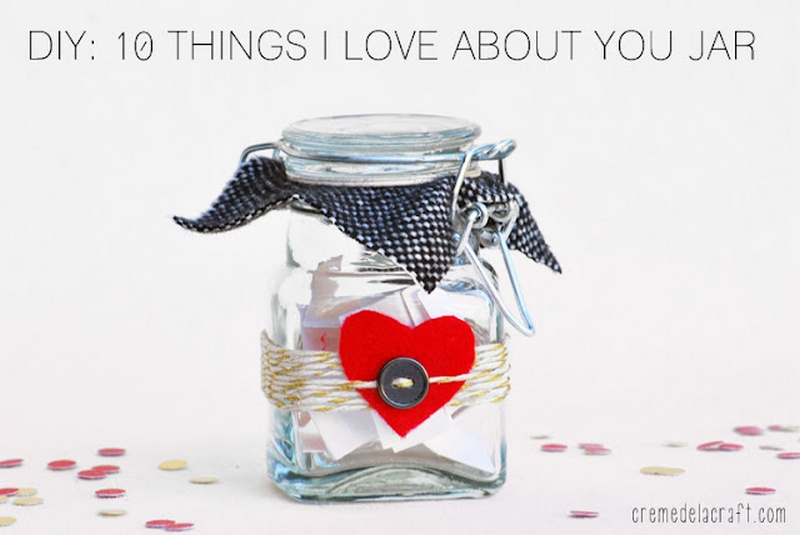 DIY 10 Things I Love About You Jar