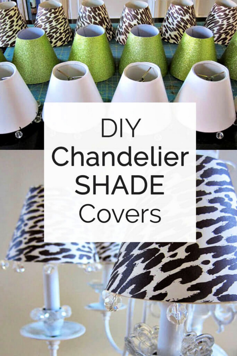 DIY Chandelier Shades Covers