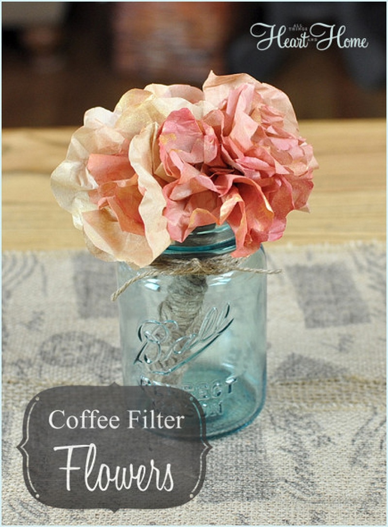 DIY Coffee Filter Flowers