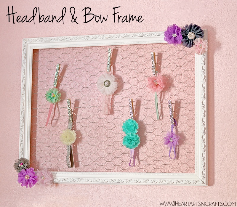 DIY Headband and Bow Holder Frame