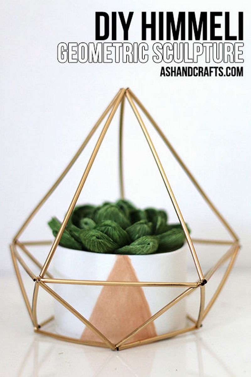 DIY Himmeli Geometric Sculpture