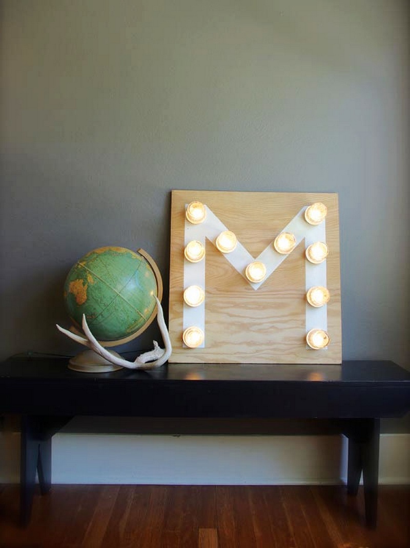 DIY Mason Jar Monogram