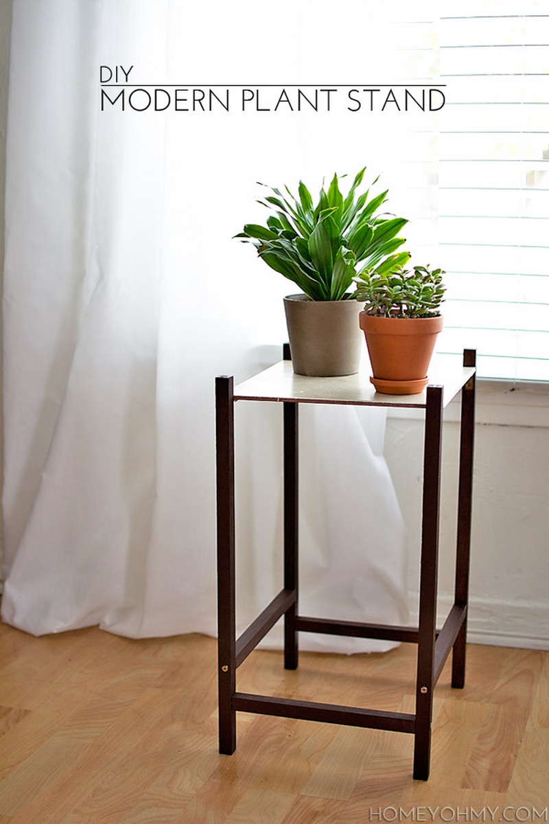 DIY Modern Plant Stand
