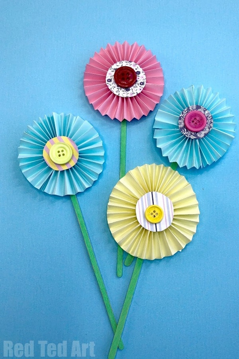 DIY Paper Flower Kids Craft