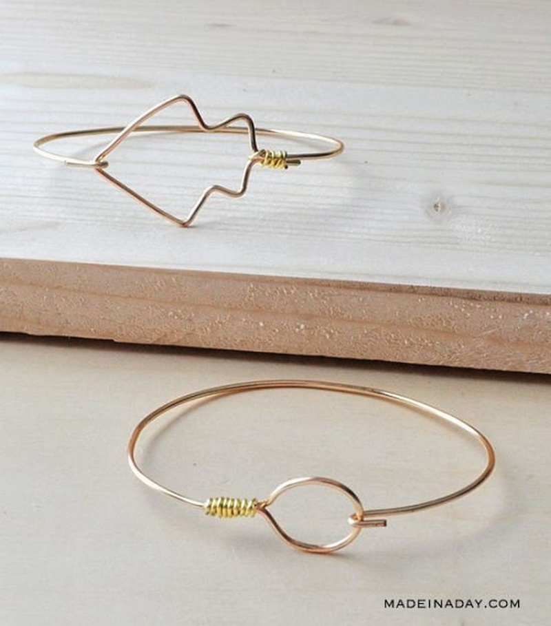 DIY Wire Wrapped Bangles