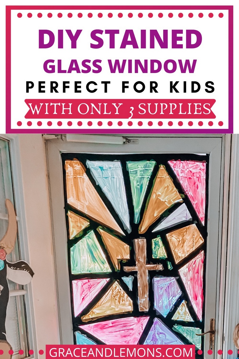 Easy DIY Faux Stained Glass Window