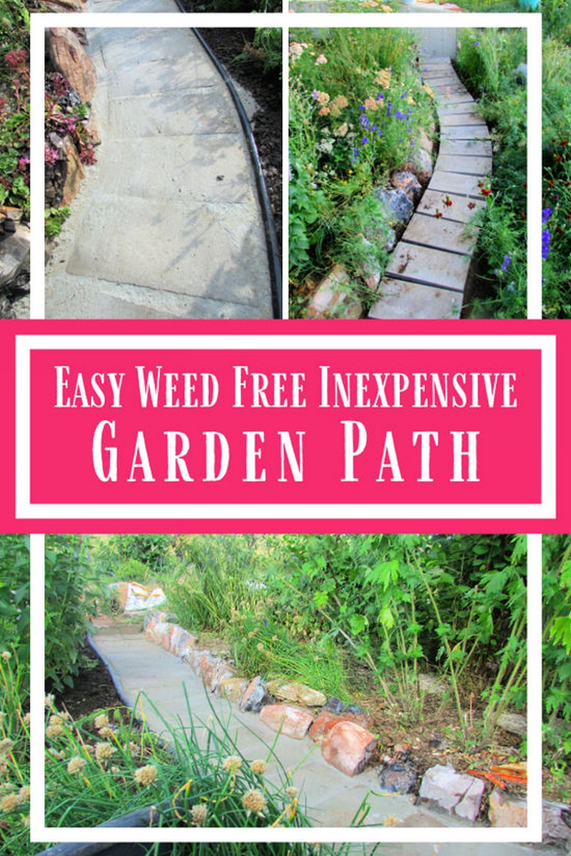 Easy Inexpensive Weed Free DIY Garden Path