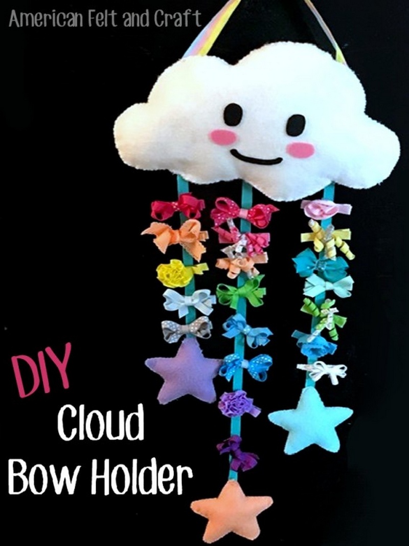Felt Cloud Bow Holder