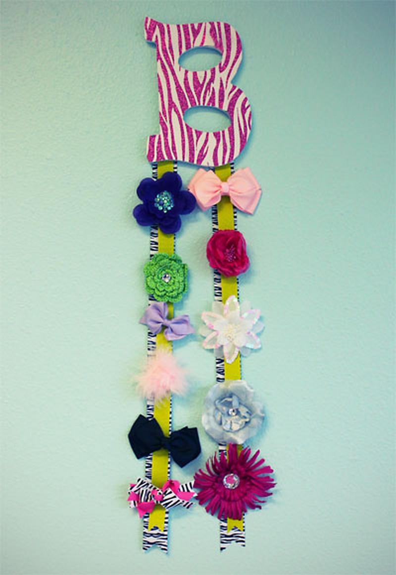How to Make a Decorative Letter Bow Hanger
