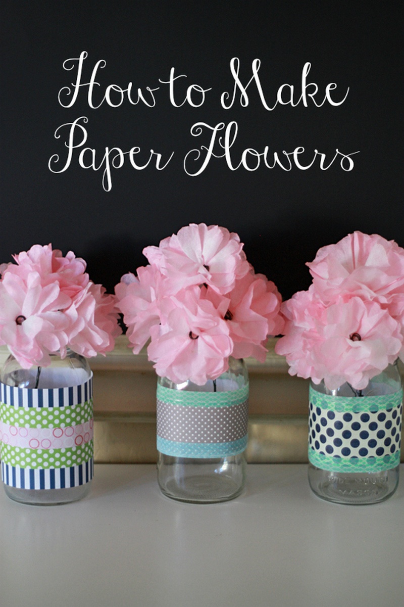 Paper Flower Vases