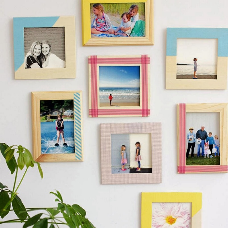 Washi Tape Photo Frames