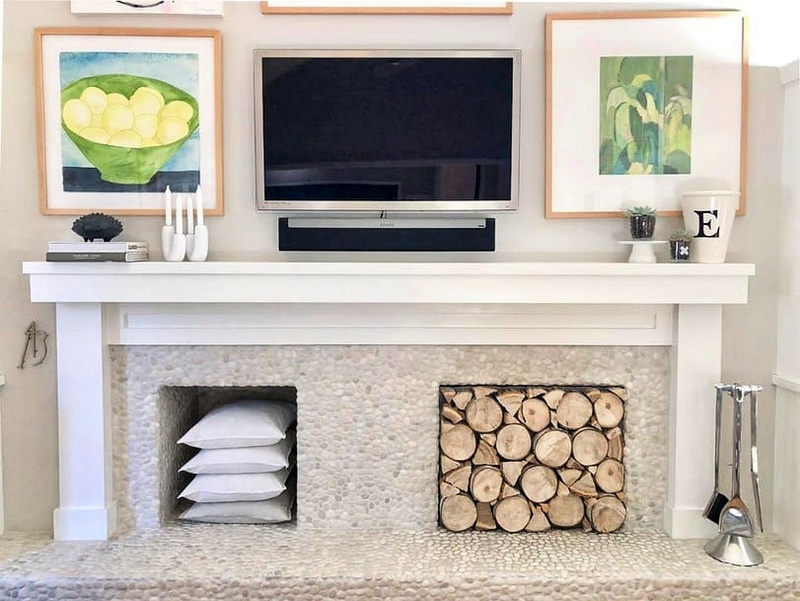 Your Fireplace NEEDS This DIY Stacked Log Insert