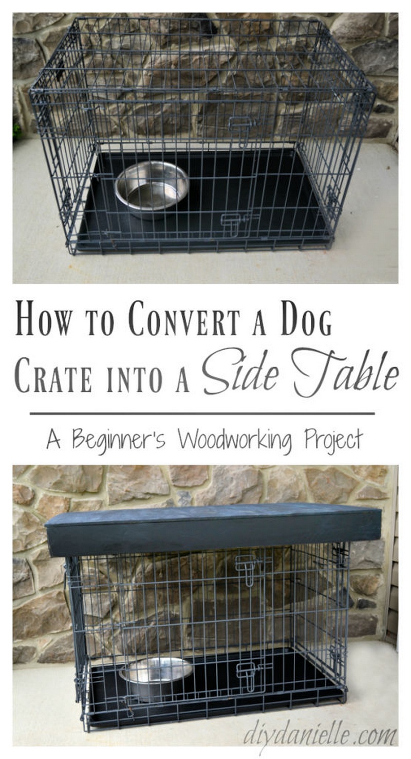 DIY Dog Crate Table Topper