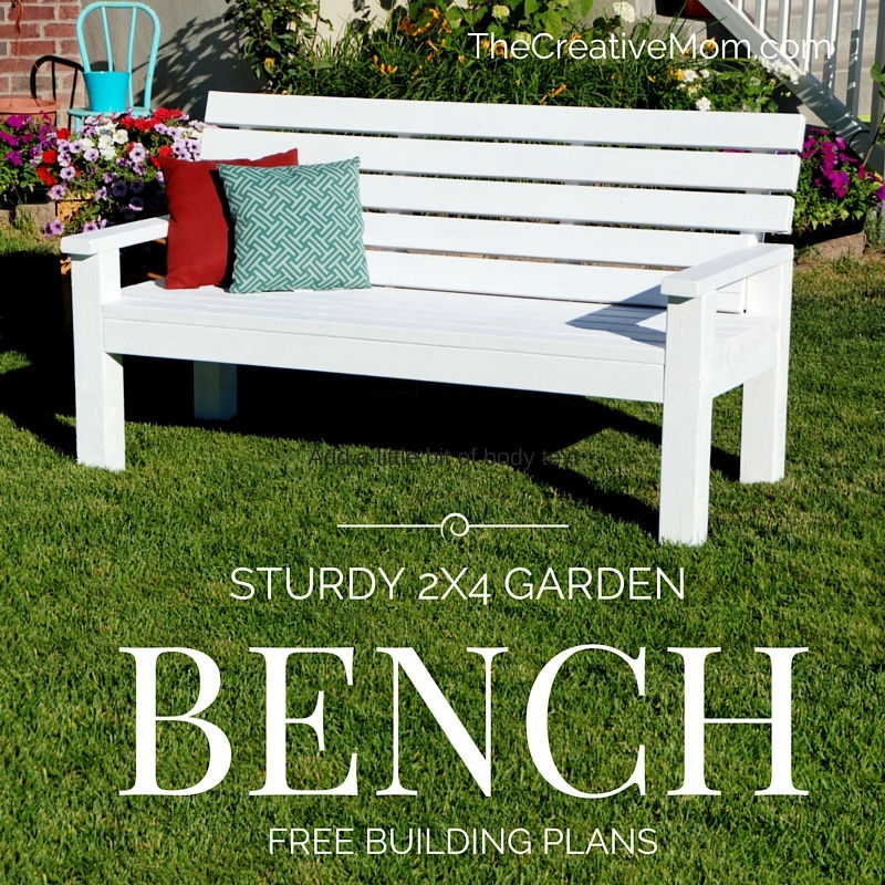DIY Sturdy Garden Bench Free Building Plans