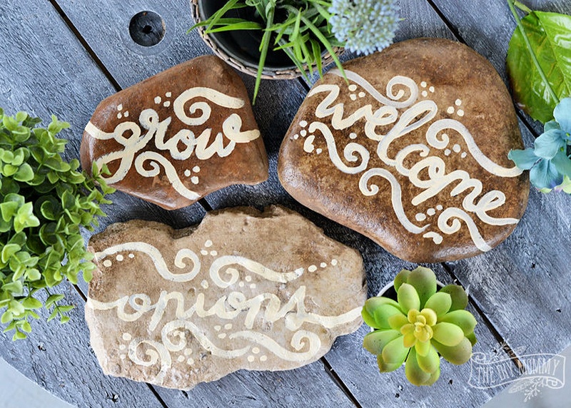 Make Painted Rock Garden Markers