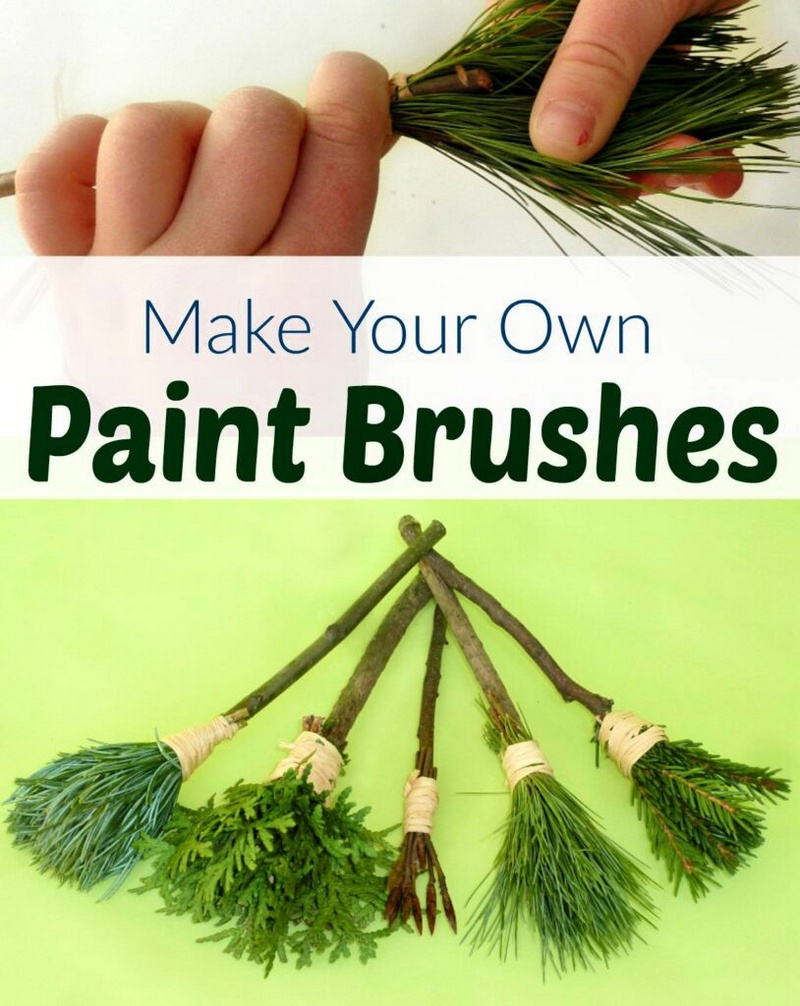 DIY Paint Brush For Kids