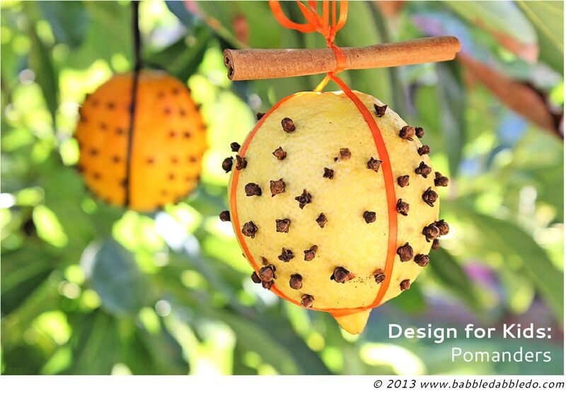 Design for Kids Citrus Pomanders