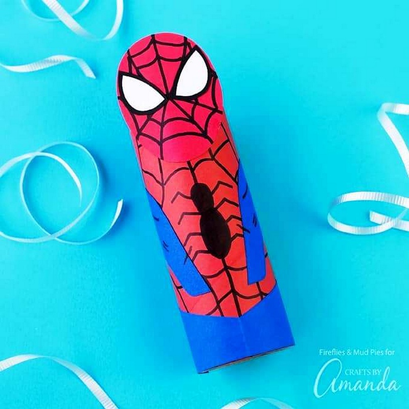 Cardboard Tube Spiderman