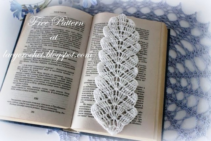 Crochet Leaf Bookmark Free Pattern