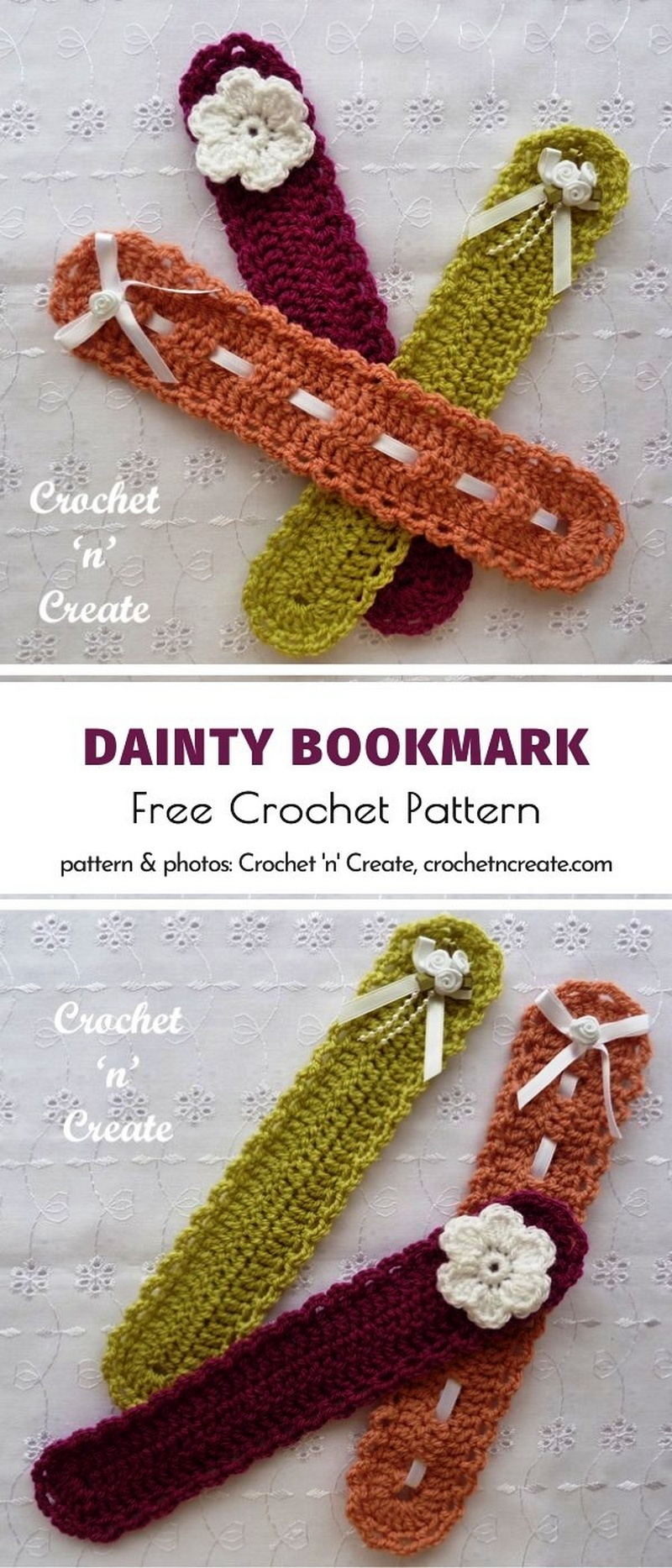 Dainty Crochet Bookmark Pattern