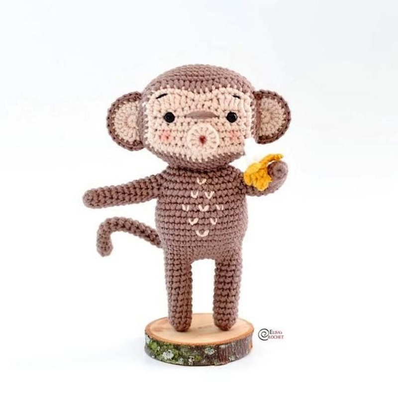 Derek the Monkey Free Crochet Pattern