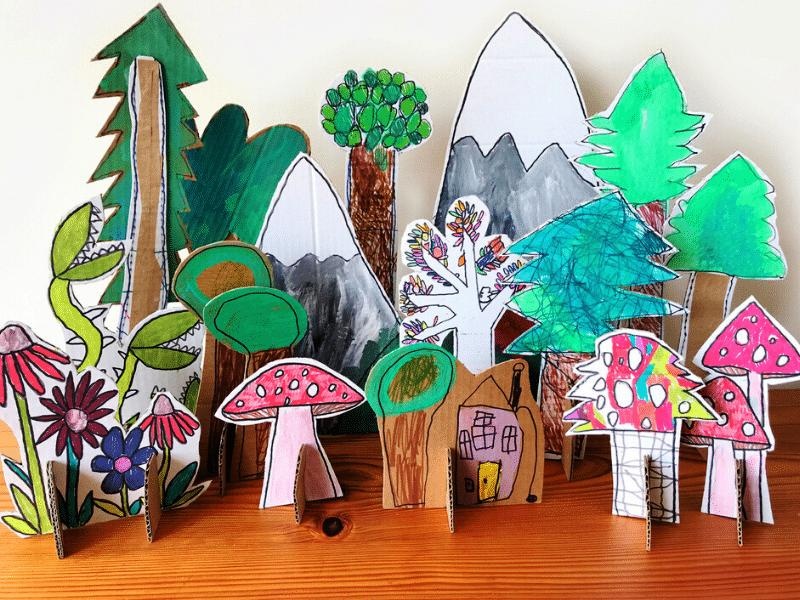Easy Cardboard Art How to Create a Magic Forest