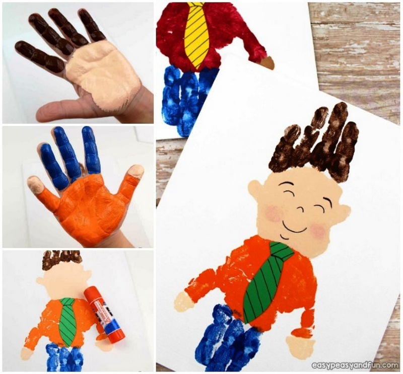 Fathers Day Handprint Art