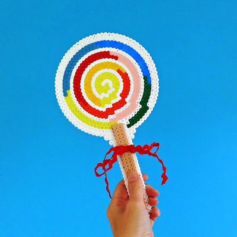 Giant Hama Bead Lollipop