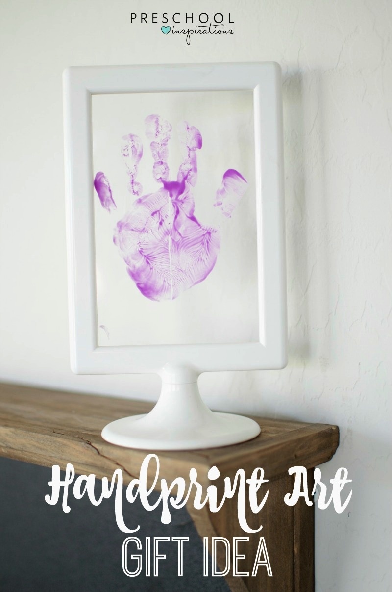 Handprint Art Gift Idea With Ikea Tolsby Frame