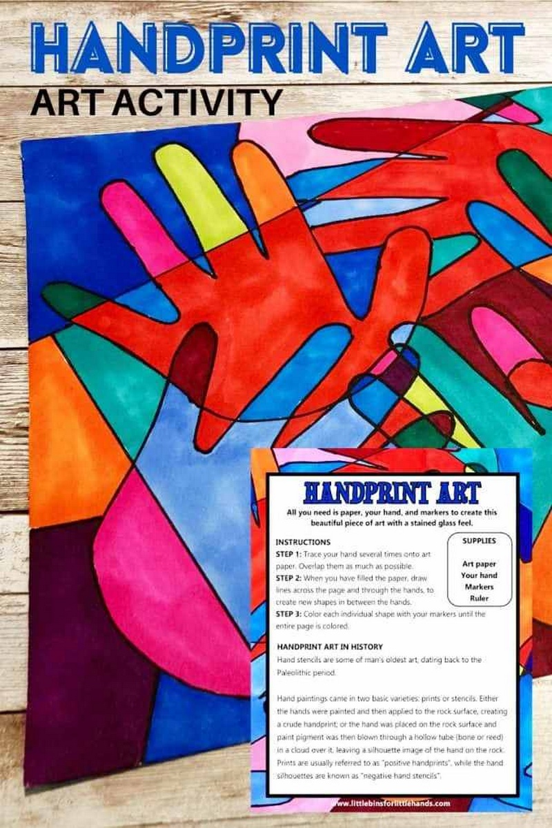 Handprint Collage Art Activity