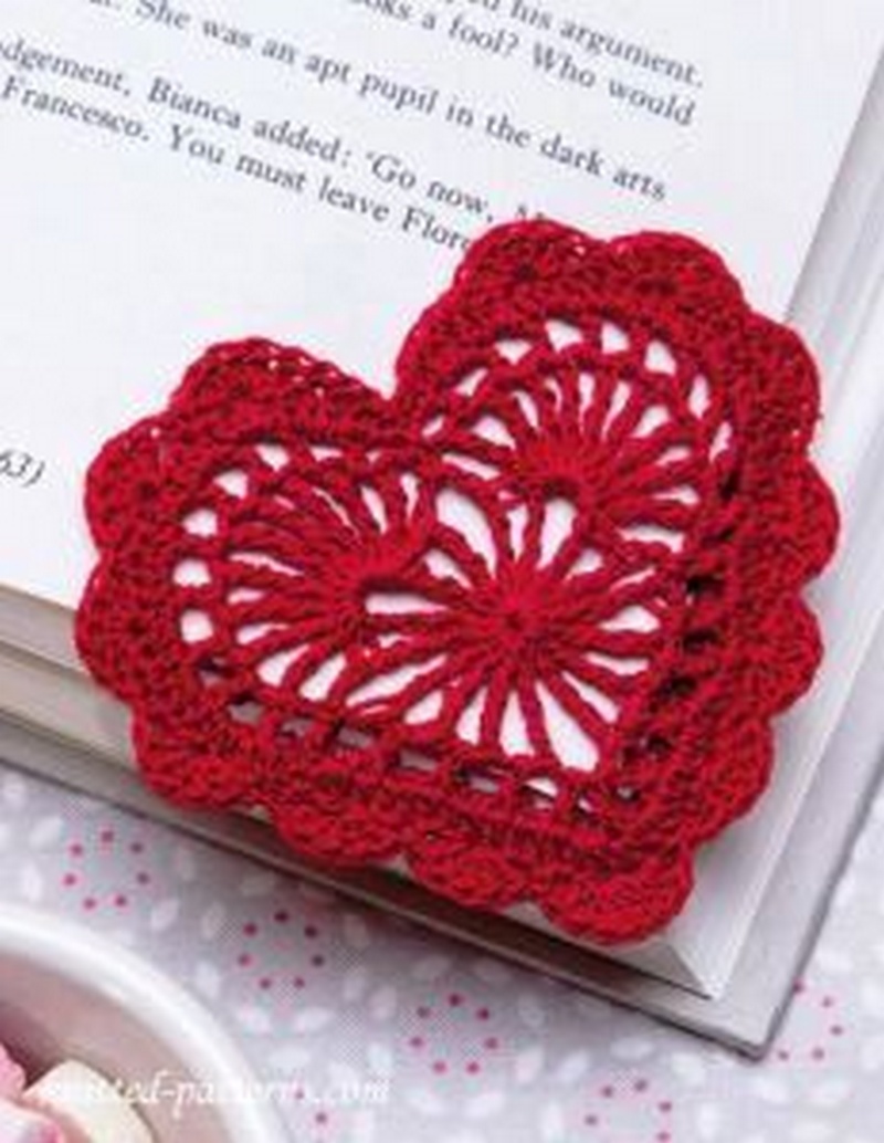 Heart Bookmark Crochet Pattern Free