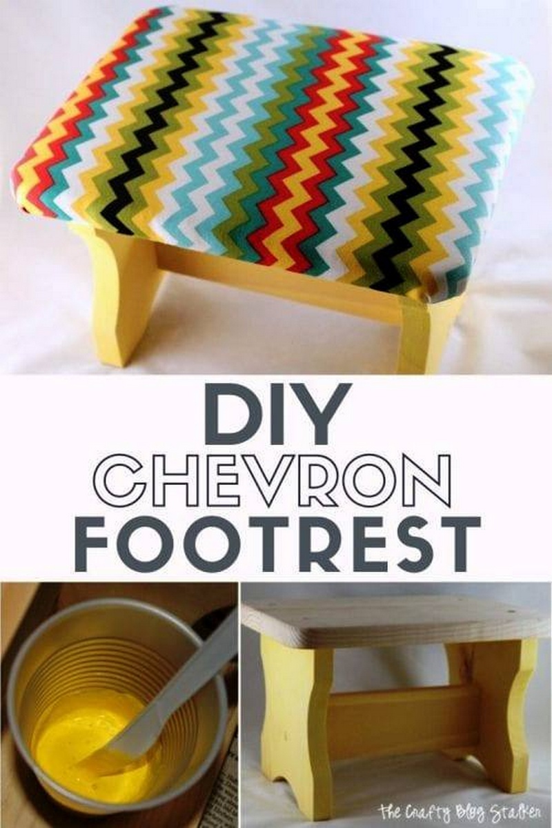 How To Make A Diy Chevron Footrest