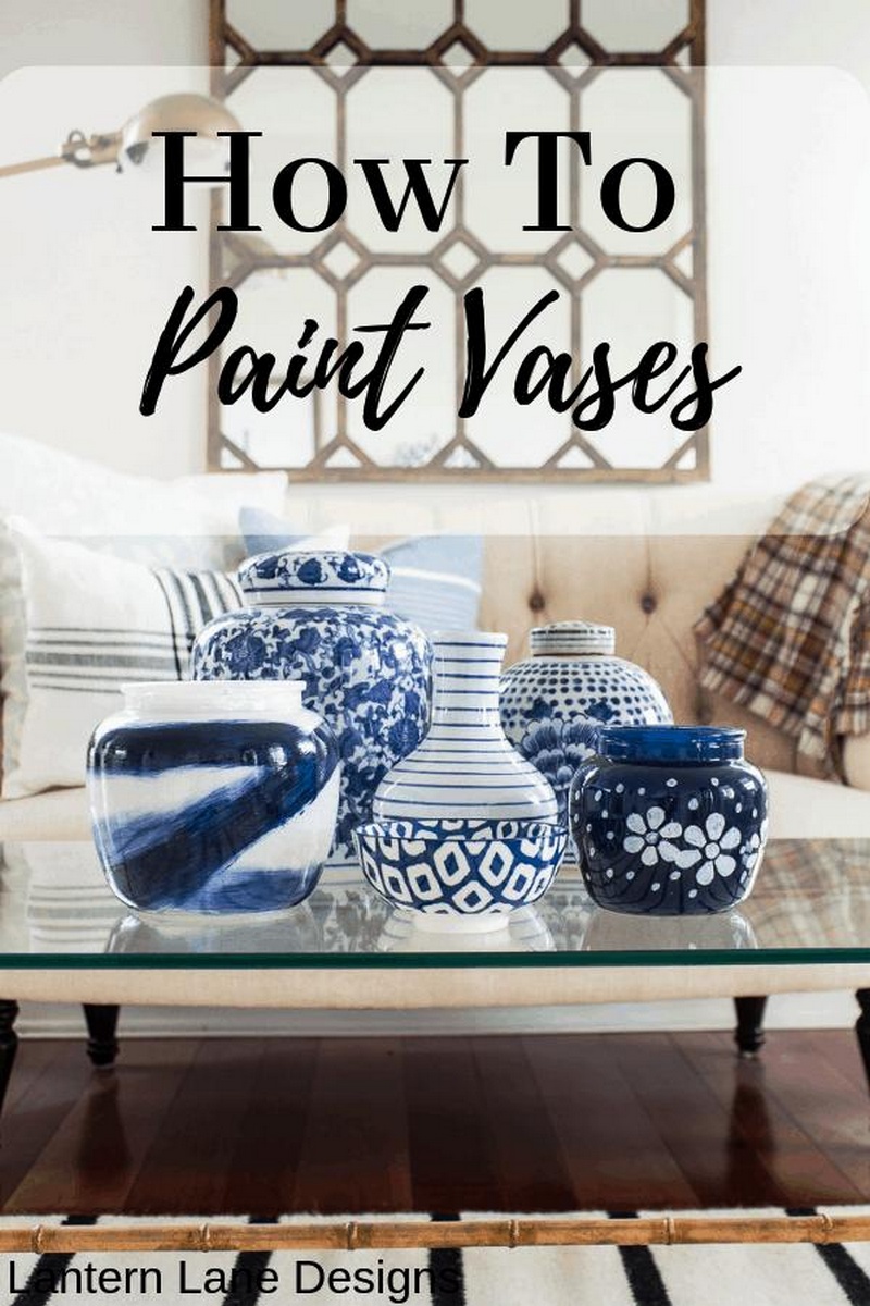 How To Paint Glass Vases And Jars